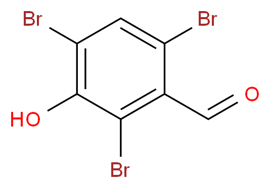 3-羟基-2,4,6-三溴苯甲醛_分子结构_CAS_2737-22-6)