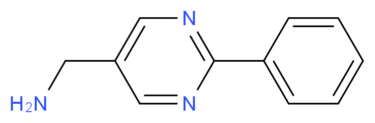(2-phenylpyrimidin-5-yl)methanamine_分子结构_CAS_944905-11-7