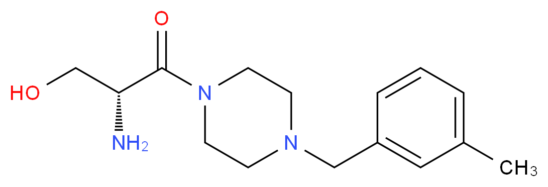(2R)-2-amino-3-[4-(3-methylbenzyl)piperazin-1-yl]-3-oxopropan-1-ol_分子结构_CAS_)