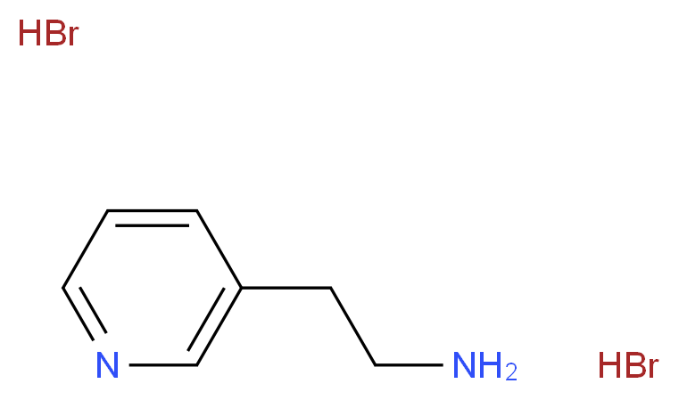 3-(2-氨基乙基)吡啶 二氢溴酸_分子结构_CAS_307496-23-7)