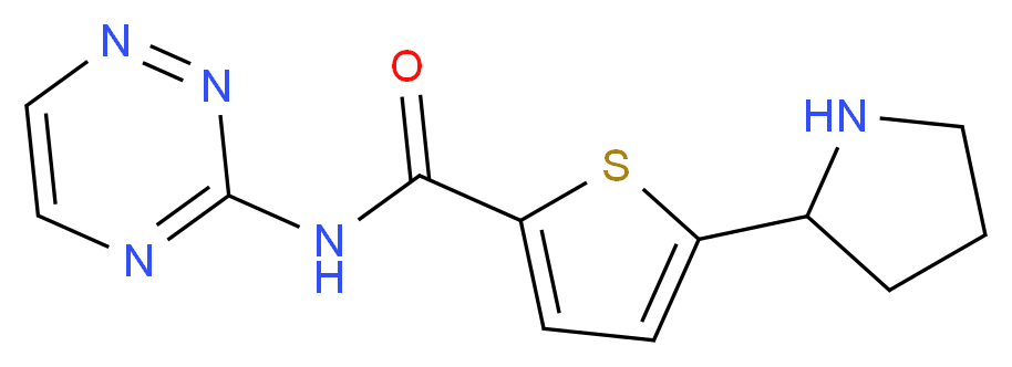 5-(2-pyrrolidinyl)-N-1,2,4-triazin-3-yl-2-thiophenecarboxamide_分子结构_CAS_)