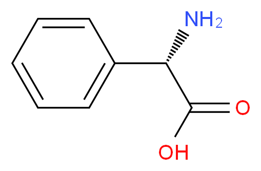 (2S)-2-amino-2-phenylacetic acid_分子结构_CAS_2935-35-5
