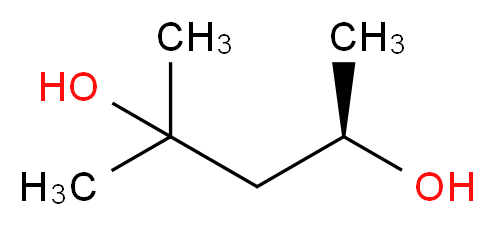 (R)-(-)-2-甲基-2,4-戊二醇_分子结构_CAS_99210-90-9)