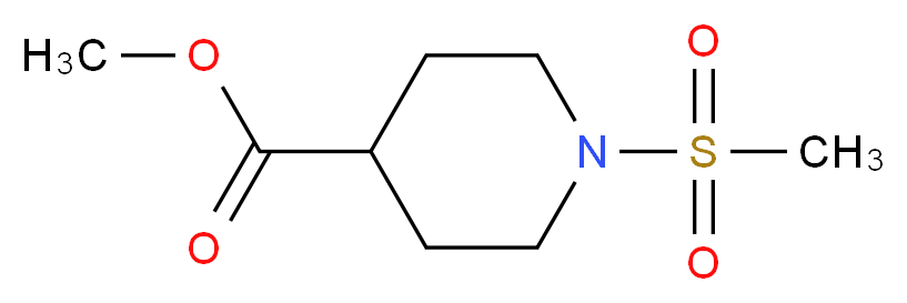 Methyl 1-(methylsulphonyl)piperidine-4-carboxylate_分子结构_CAS_320424-42-8)