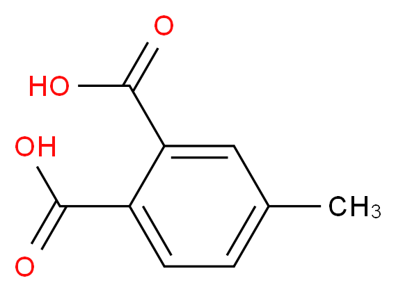 4-methylbenzene-1,2-dicarboxylic acid_分子结构_CAS_4316-23-8