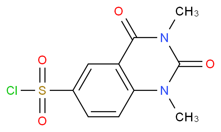 1,3-dimethyl-2,4-dioxo-1,2,3,4-tetrahydroquinazoline-6-sulfonyl chloride_分子结构_CAS_773877-44-4