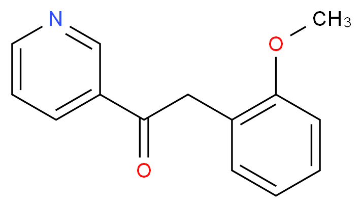 2-(2-METHOXYPHENYL)-1-(PYRIDIN-3-YL)ETHANONE_分子结构_CAS_1178264-16-8)