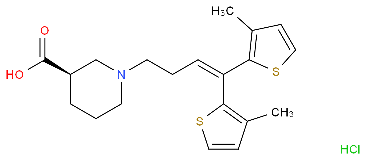 Tiagabine hydrochloride_分子结构_CAS_145821-59-6)