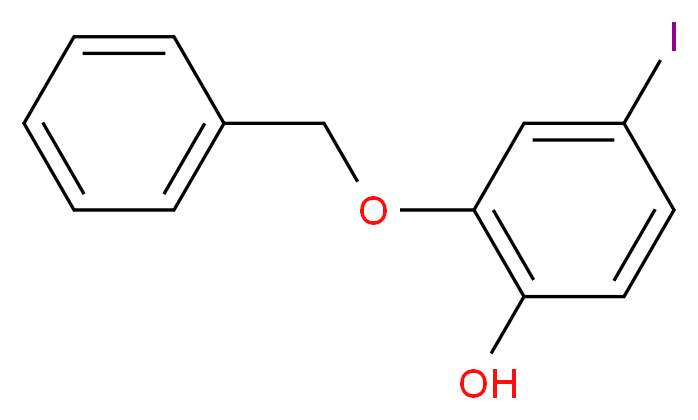 2-Benzyloxy-4-iodophenol _分子结构_CAS_289471-92-7)