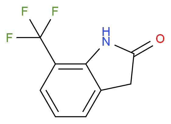 7-(Trifluoromethyl)indolin-2-one_分子结构_CAS_56341-40-3)