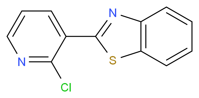 2-(2-Chloro-3-pyridinyl)-1,3-benzothiazole_分子结构_CAS_)