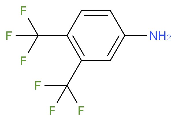 3,4-Bis(trifluoromethyl)aniline_分子结构_CAS_2965-07-3)