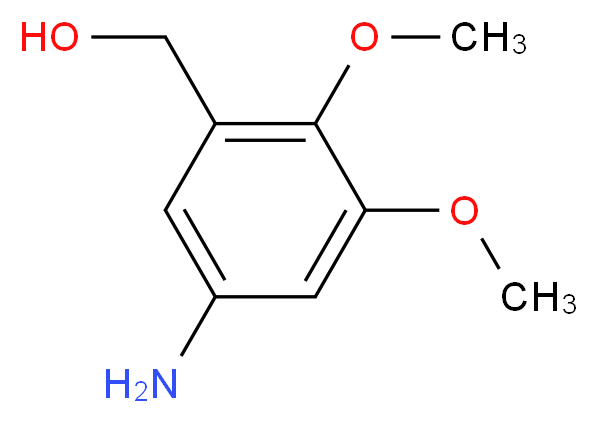 (5-amino-2,3-dimethoxyphenyl)methanol_分子结构_CAS_1111236-54-4