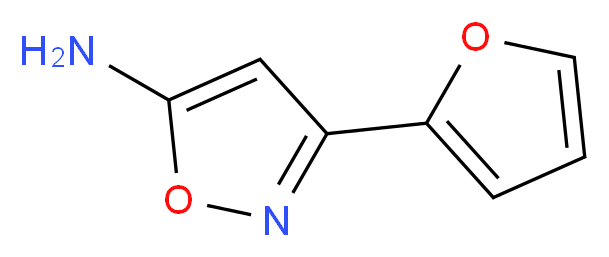 3-(2-furyl)isoxazol-5-amine_分子结构_CAS_33866-44-3)