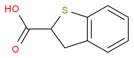 2,3-dihydro-1-benzothiophene-2-carboxylic acid_分子结构_CAS_)