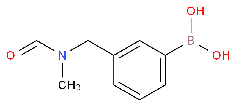 {3-[(N-methylformamido)methyl]phenyl}boronic acid_分子结构_CAS_850567-21-4