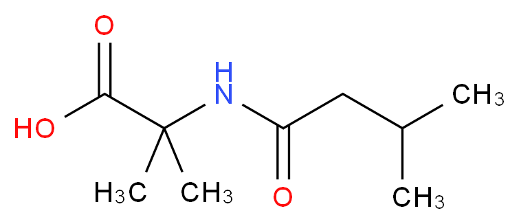 2-Methyl-N-(3-methylbutanoyl)alanine_分子结构_CAS_)