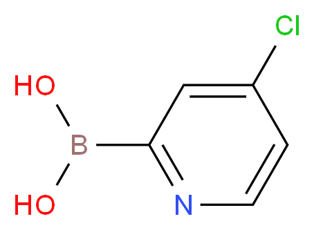 (4-chloropyridin-2-yl)boronic acid_分子结构_CAS_870459-91-9