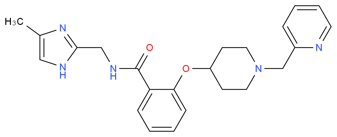 N-[(4-methyl-1H-imidazol-2-yl)methyl]-2-{[1-(2-pyridinylmethyl)-4-piperidinyl]oxy}benzamide_分子结构_CAS_)