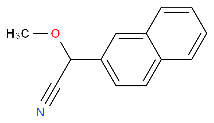 2-methoxy-2-(naphthalen-2-yl)acetonitrile_分子结构_CAS_118736-08-6