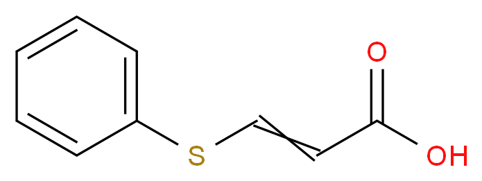 (2E)-3-(phenylthio)acrylic acid_分子结构_CAS_)