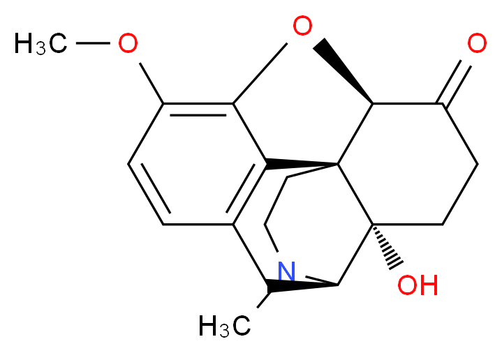 (1S,5R,13R,17S)-17-hydroxy-10-methoxy-4-methyl-12-oxa-4-azapentacyclo[9.6.1.0^{1,13}.0^{5,17}.0^{7,18}]octadeca-7(18),8,10-trien-14-one_分子结构_CAS_76-42-6