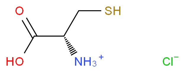 (1R)-1-carboxy-2-sulfanylethan-1-aminium chloride_分子结构_CAS_52-89-1