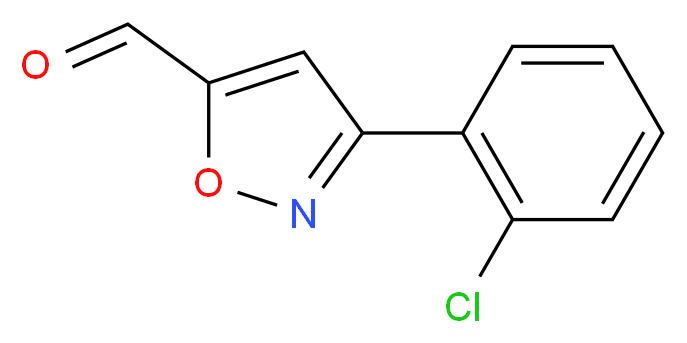 3-(2-chlorophenyl)-1,2-oxazole-5-carbaldehyde_分子结构_CAS_377051-52-0