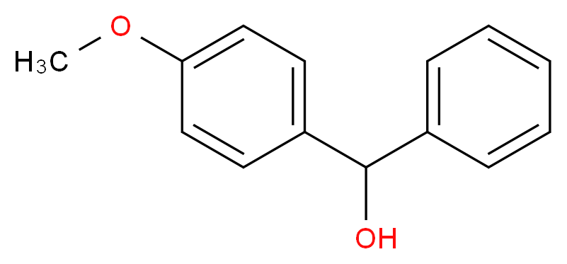 (4-methoxyphenyl)(phenyl)methanol_分子结构_CAS_720-44-5
