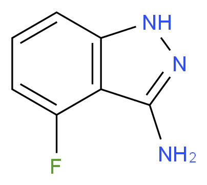 4-fluoro-1H-indazol-3-amine_分子结构_CAS_404827-78-7