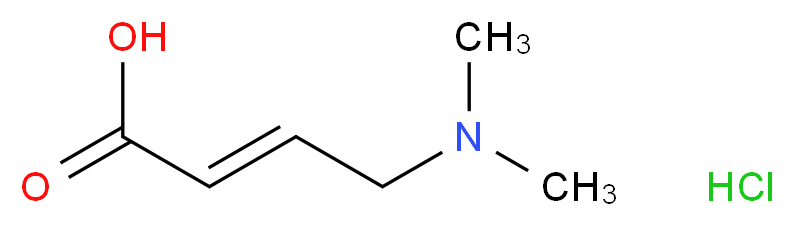 4-(Dimethylamino)-2-butenoic acid hydrochloride_分子结构_CAS_98548-81-3)