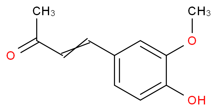 4-(4-hydroxy-3-methoxyphenyl)but-3-en-2-one_分子结构_CAS_1080-12-2