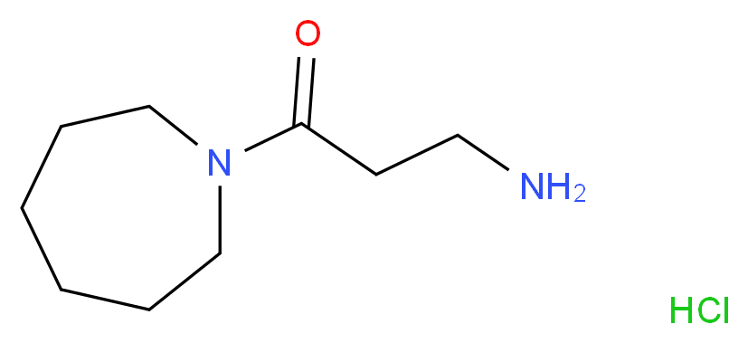 3-Amino-1-(1-azepanyl)-1-propanone hydrochloride_分子结构_CAS_)