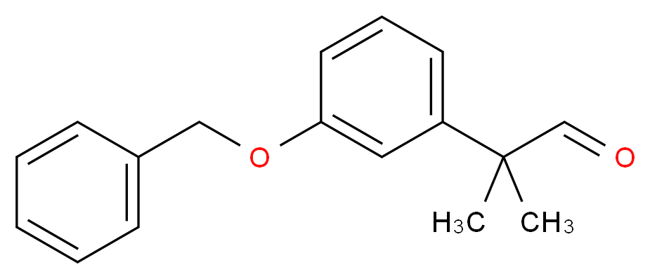 2-(3-(Benzyloxy)phenyl)-2-methylpropanal_分子结构_CAS_70120-09-1)