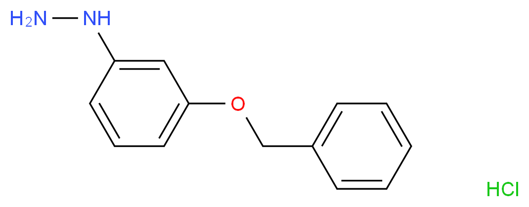 [3-(benzyloxy)phenyl]hydrazine hydrochloride_分子结构_CAS_56468-67-8