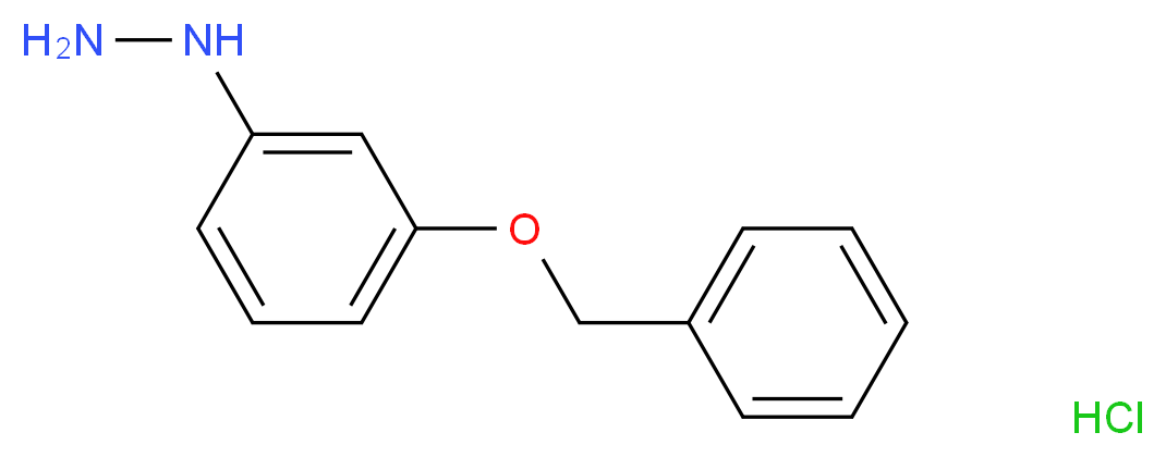 3-Benzyloxyphenylhydrazine hydrochloride_分子结构_CAS_56468-67-8)