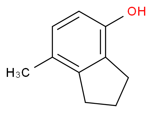 7-methyl-2,3-dihydro-1H-inden-4-ol_分子结构_CAS_16400-13-8