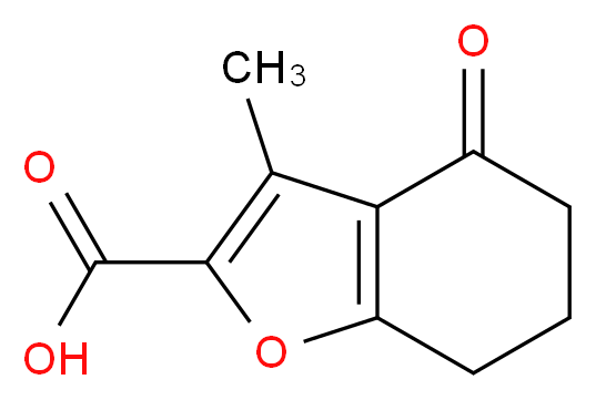 3-Methyl-4-oxo-4,5,6,7-tetrahydro-benzofuran-2-carboxylic acid_分子结构_CAS_)