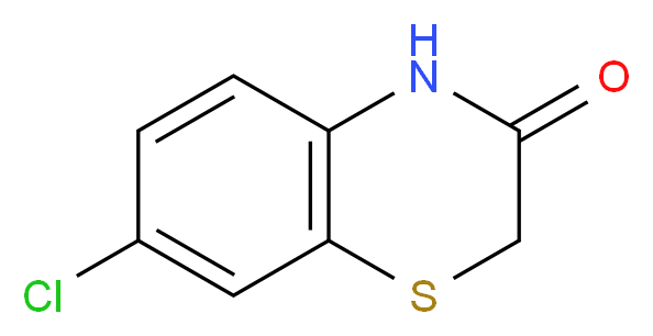 7-chloro-3,4-dihydro-2H-1,4-benzothiazin-3-one_分子结构_CAS_5333-05-1