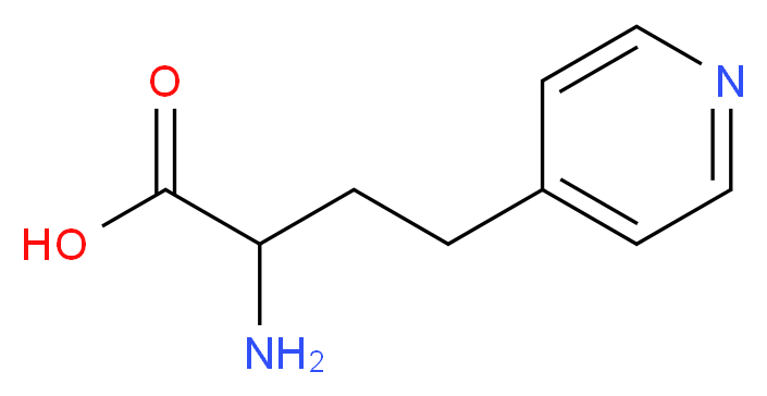 2-amino-4-(pyridin-4-yl)butanoic acid_分子结构_CAS_521081-95-8