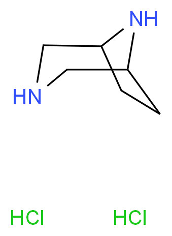 3,8-diazabicyclo[3.2.1]octane dihydrochloride_分子结构_CAS_90673-35-1