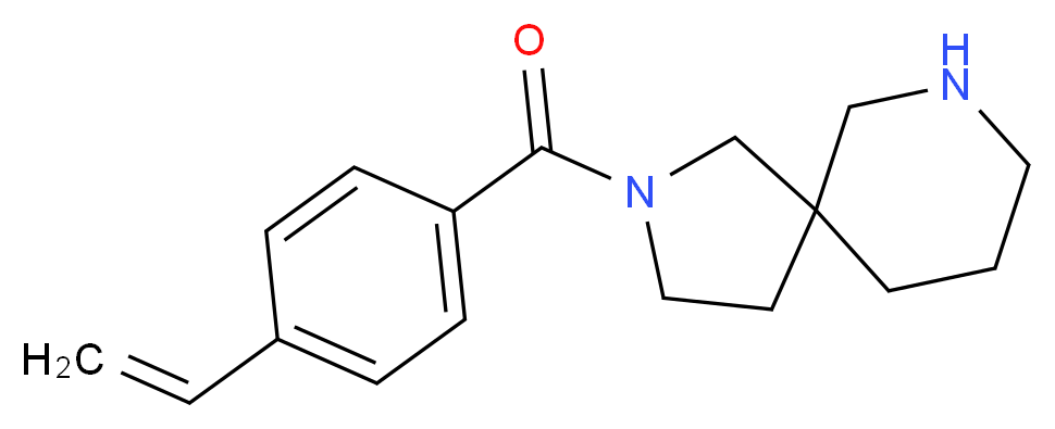 2-(4-vinylbenzoyl)-2,7-diazaspiro[4.5]decane_分子结构_CAS_)