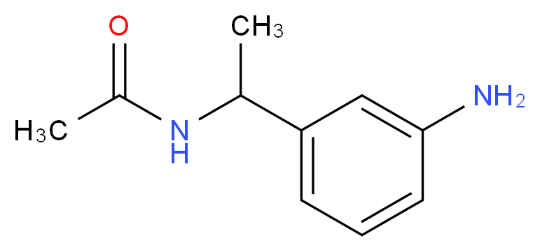 N-[1-(3-aminophenyl)ethyl]acetamide_分子结构_CAS_103394-66-7