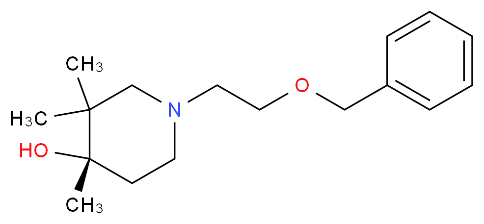 (4S)-1-[2-(benzyloxy)ethyl]-3,3,4-trimethyl-4-piperidinol_分子结构_CAS_)
