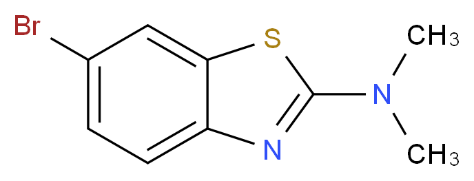6-bromo-N,N-dimethyl-1,3-benzothiazol-2-amine_分子结构_CAS_75104-96-0