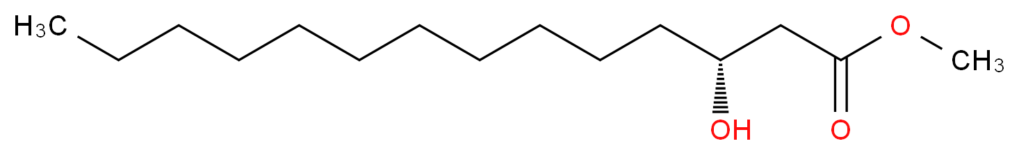 methyl (3R)-3-hydroxytetradecanoate_分子结构_CAS_76062-97-0