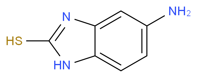 5-amino-1H-1,3-benzodiazole-2-thiol_分子结构_CAS_2818-66-8