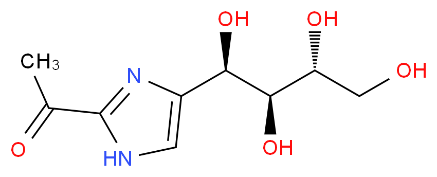 1-{4-[(1R,2S,3R)-1,2,3,4-tetrahydroxybutyl]-1H-imidazol-2-yl}ethan-1-one_分子结构_CAS_94944-70-4