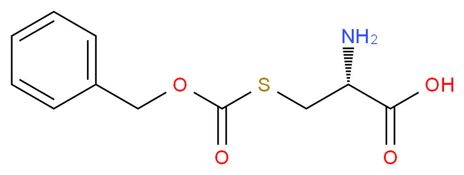 (2R)-2-amino-3-{[(benzyloxy)carbonyl]sulfanyl}propanoic acid_分子结构_CAS_1625-72-5