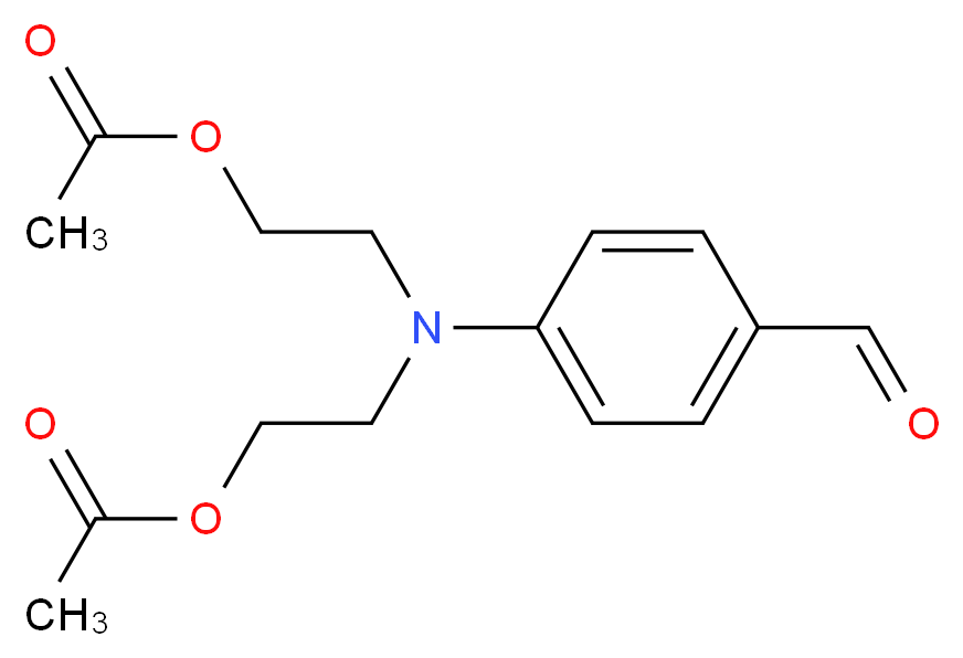 2-{[2-(acetyloxy)ethyl](4-formylphenyl)amino}ethyl acetate_分子结构_CAS_41313-77-3